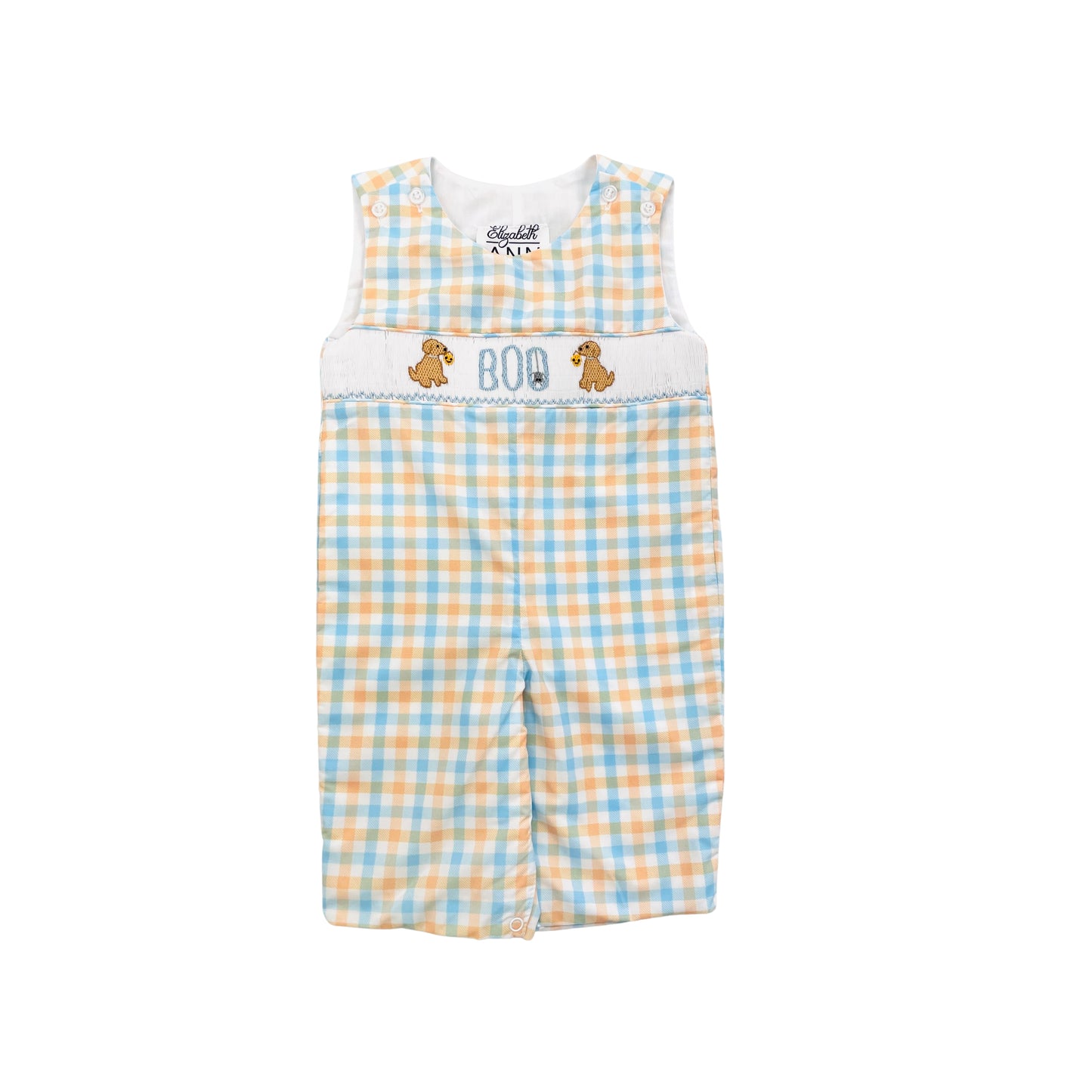 Elizabeth Ann Boy Smocked "BOO" Puppy Longall