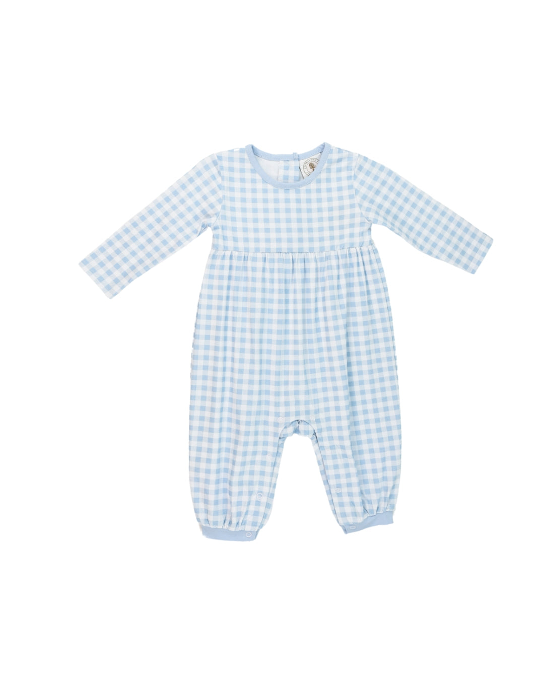 Cypress Row Blue Gingham Romper