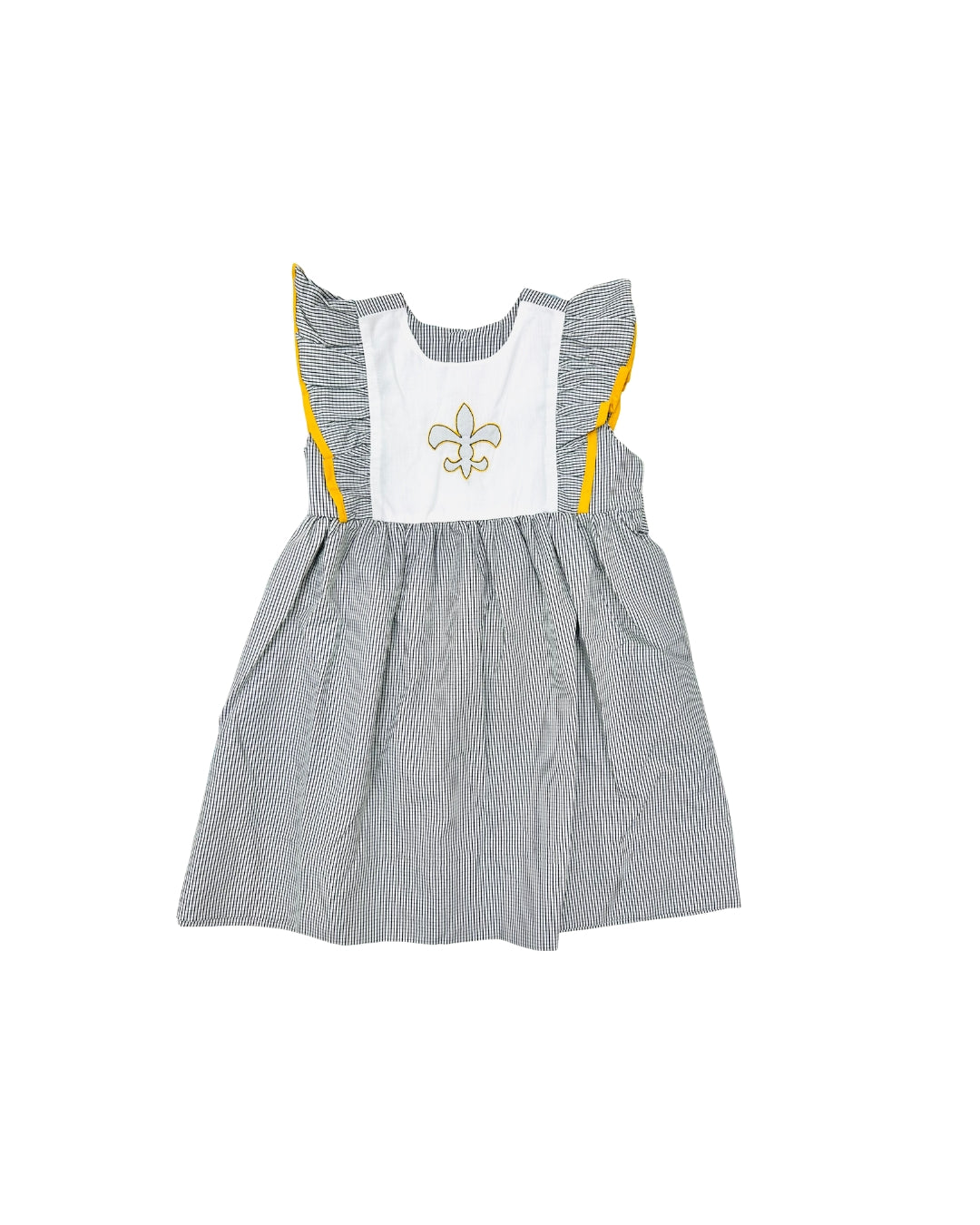 Remember Nguyen Black/Gold Fleur De Lis Dress