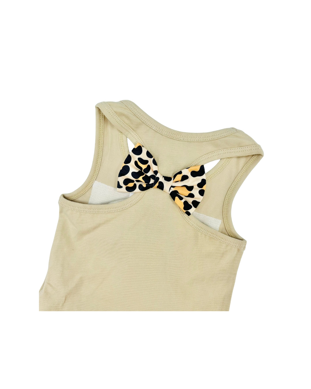Funfetti Kids Leopard Bow Short Set