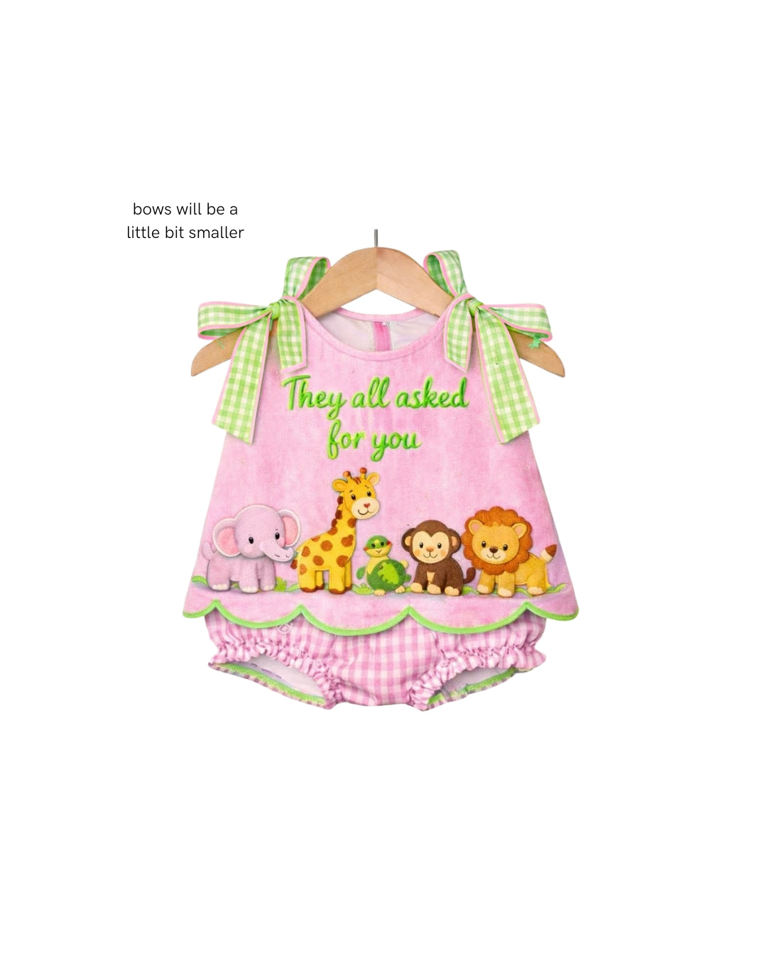 PRE ORDER - Hazel Blue They All Asked For You Embroidered Ruffle Bloomer Set