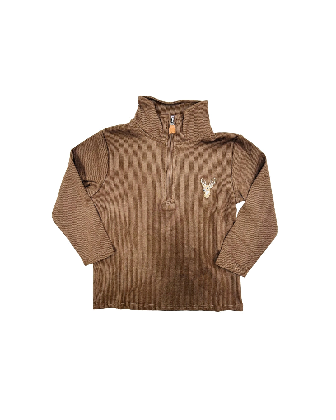 Banana Split Embroidered Deer Pullover