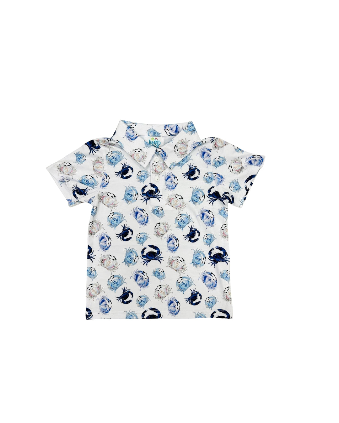 Funfetti Kids Blue Crab Polo