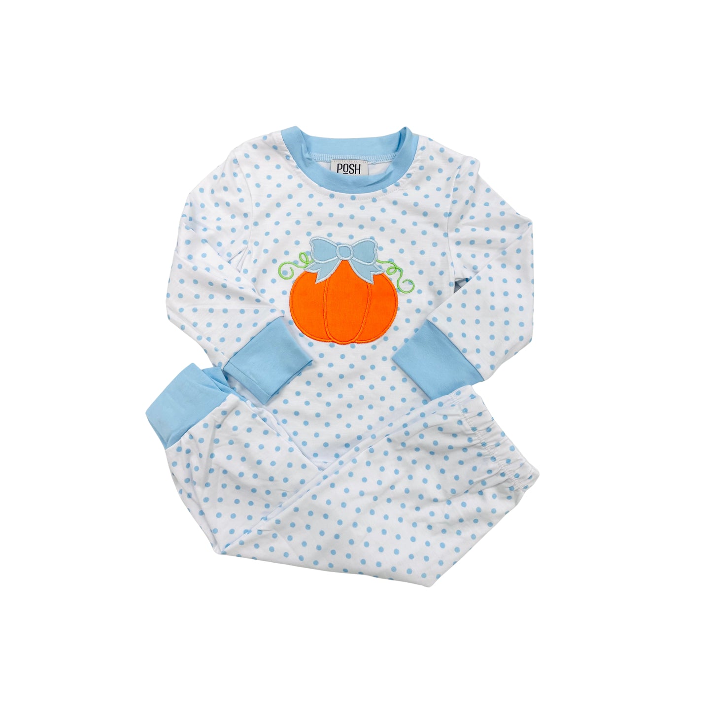 POSH Girl Pumpkin Applique Lounge Set