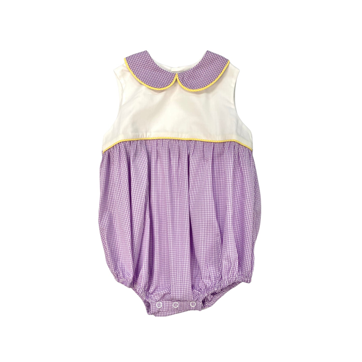 Southern Saturday Boy SS13-BB Purple/Yellow Micro Plaid Bubble