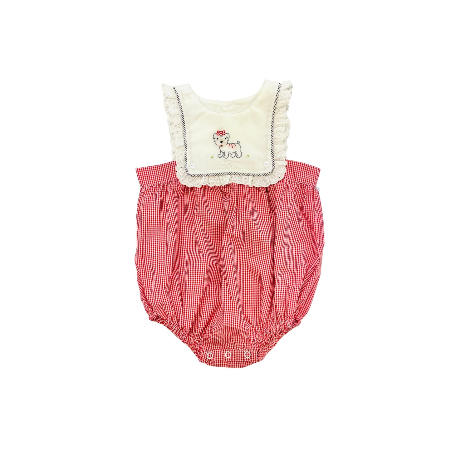 Southern Saturday Girl Bulldog Ruffle Bubble