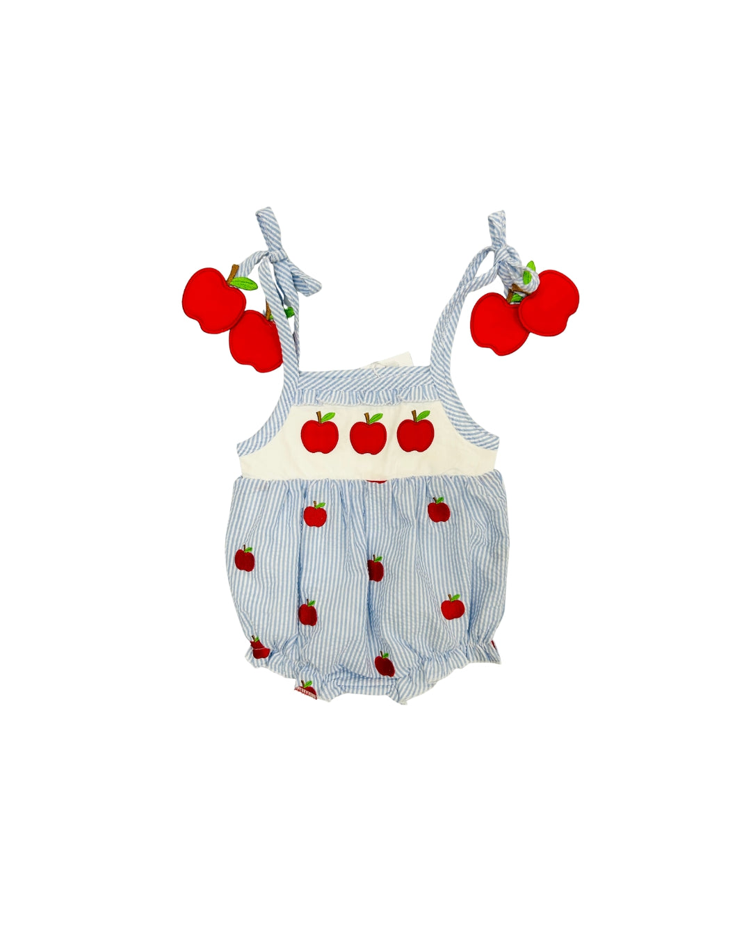 Funfetti Kids All Over Apple Bubble Applique & Ties