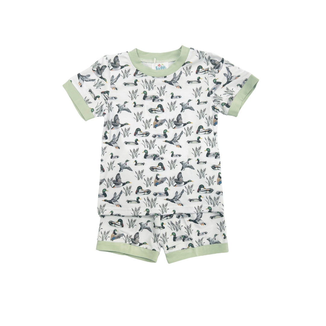 Funfetti Kids All over Duck Lounge Short Set