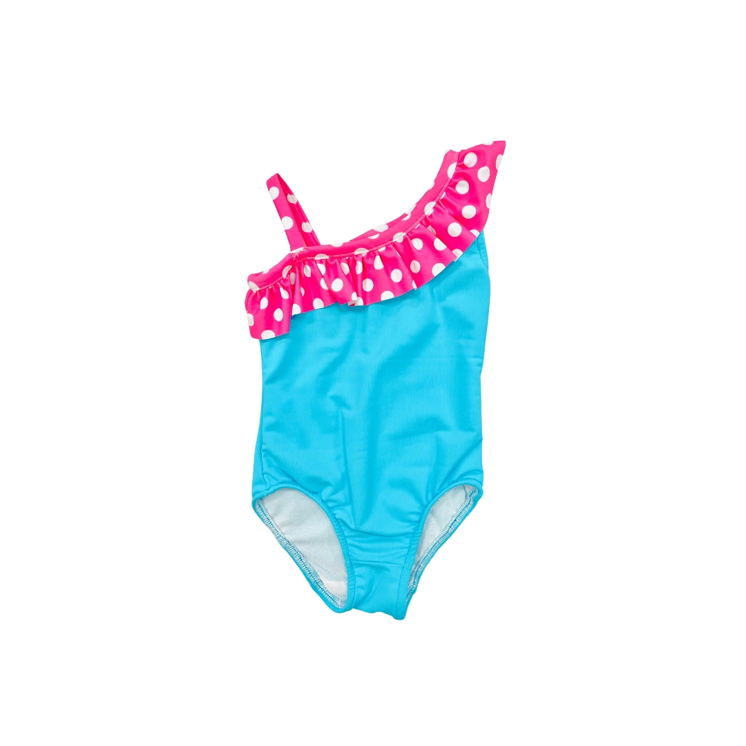 Funtasia Too Pink/Blue Polka Dot Swimsuit