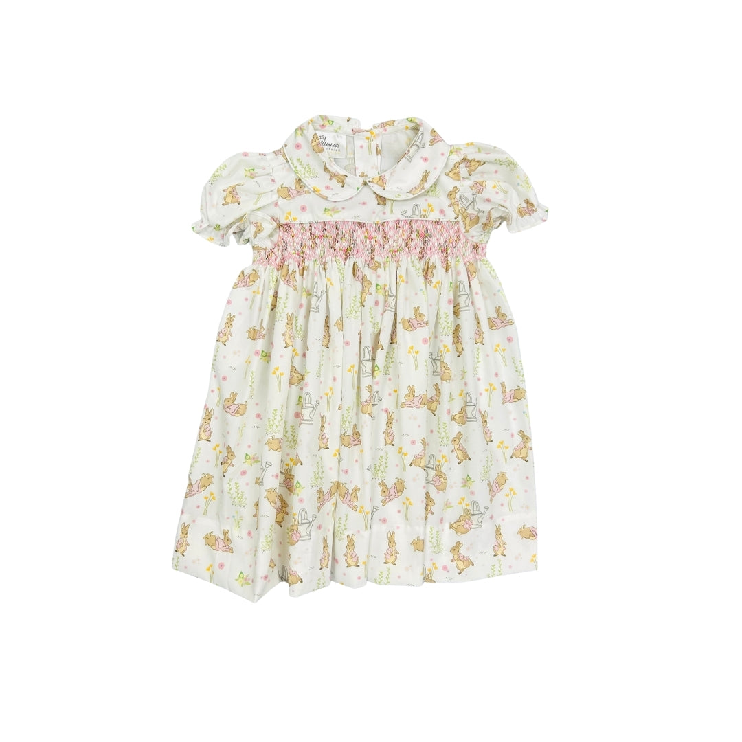 Baby Blessings Hand Smocked Bunny Tales Dress