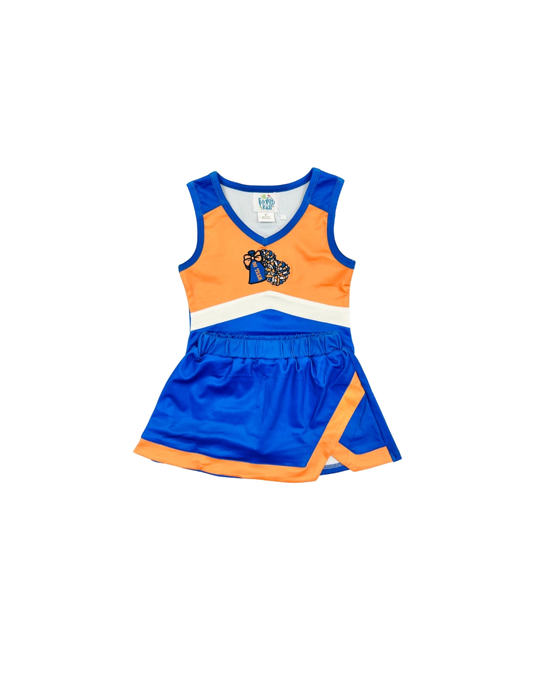 Funfetti Kids Orange/Blue Cheer Skort Set