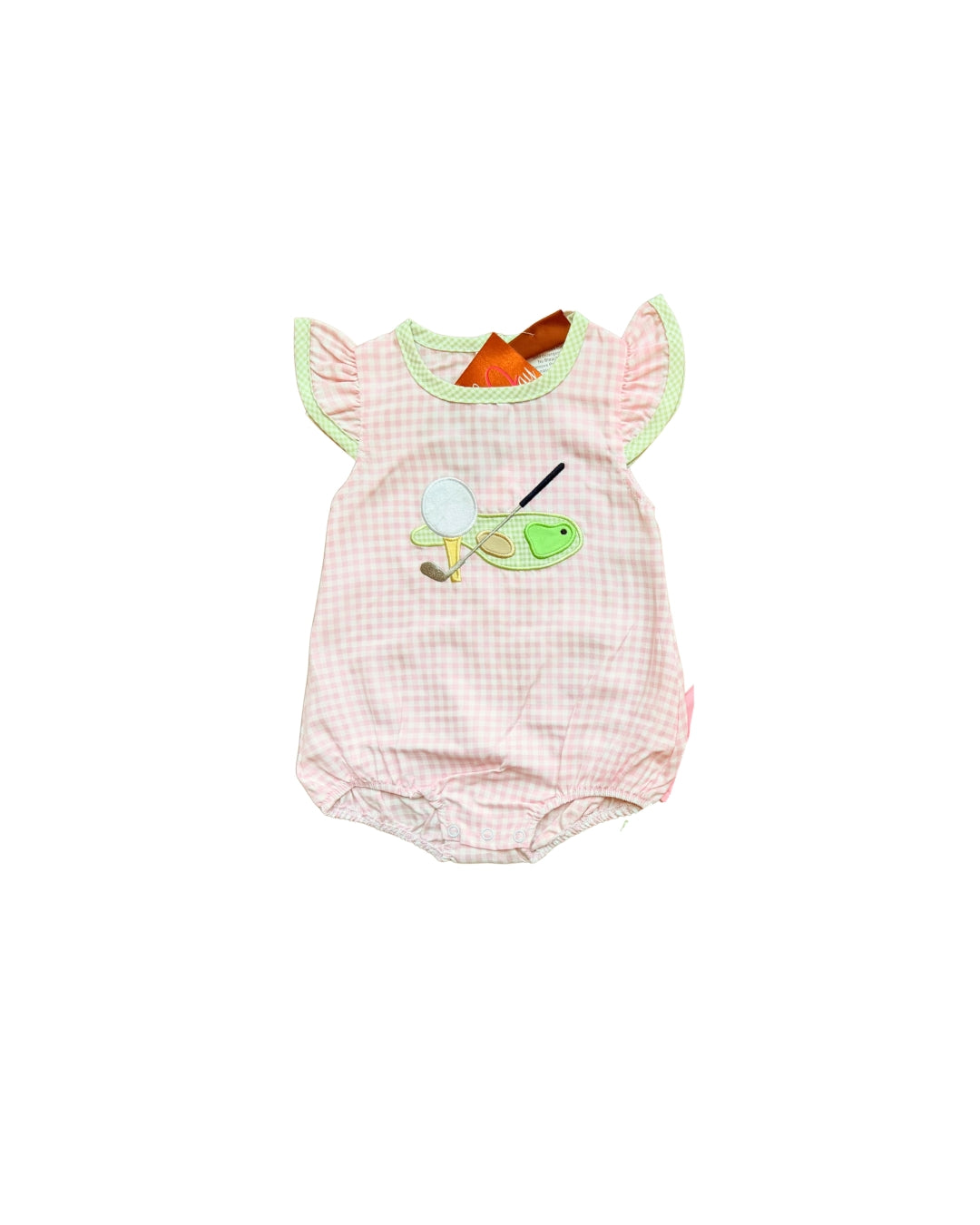 Millie Jay Pink/Green Hole in One Ruffle Bubble