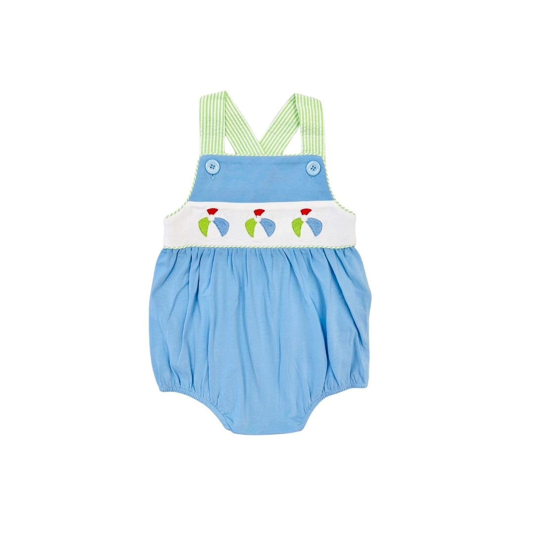 Funfetti Kids Blue/Green Embroidered Beach Ball Bubble