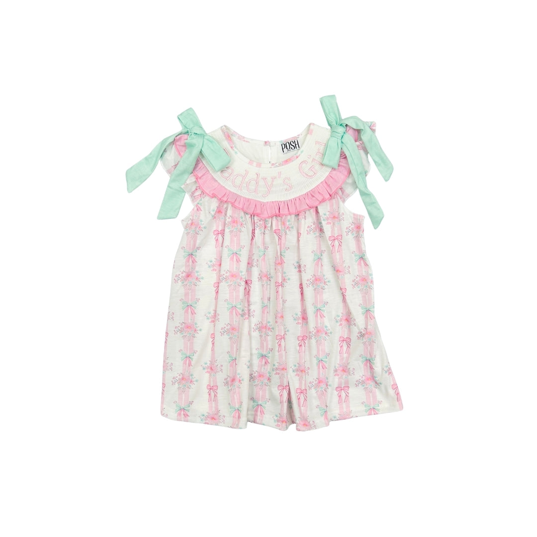 POSH Smocked Floral Daddys Girl Dress