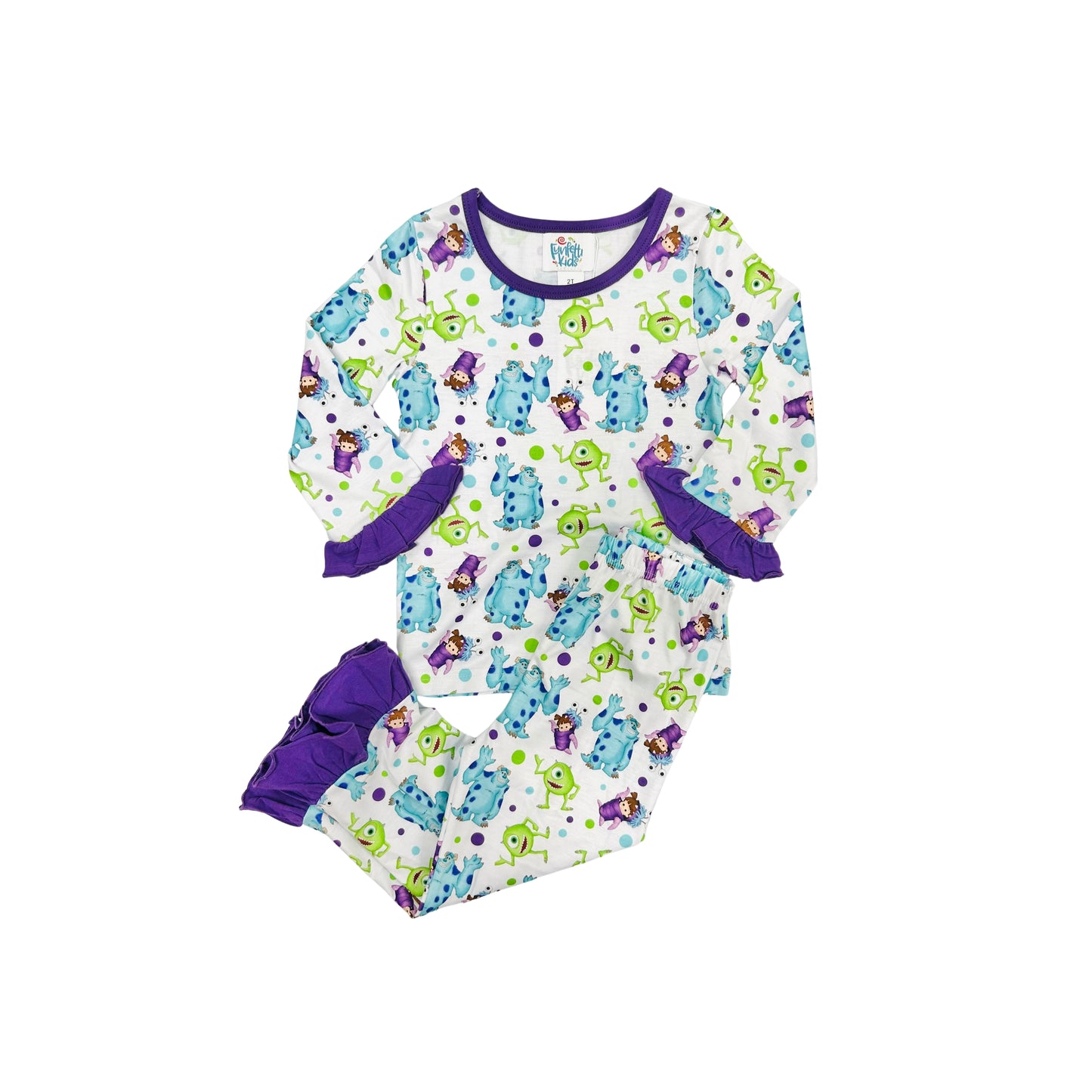 Funfetti Kids Monsters Ruffle Lounge Set