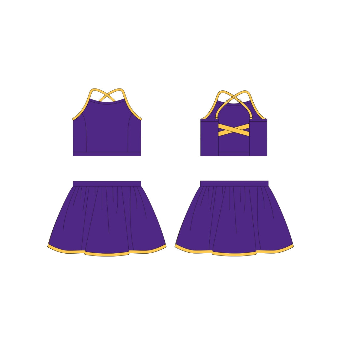 PRE ORDER - Funfetti Kids Purple/Yellow Active Set