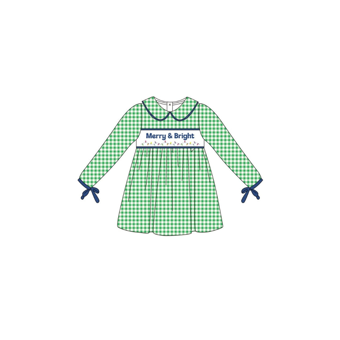 PRE ORDER - Funfetti Kids Merry & Bright Gingham Dress