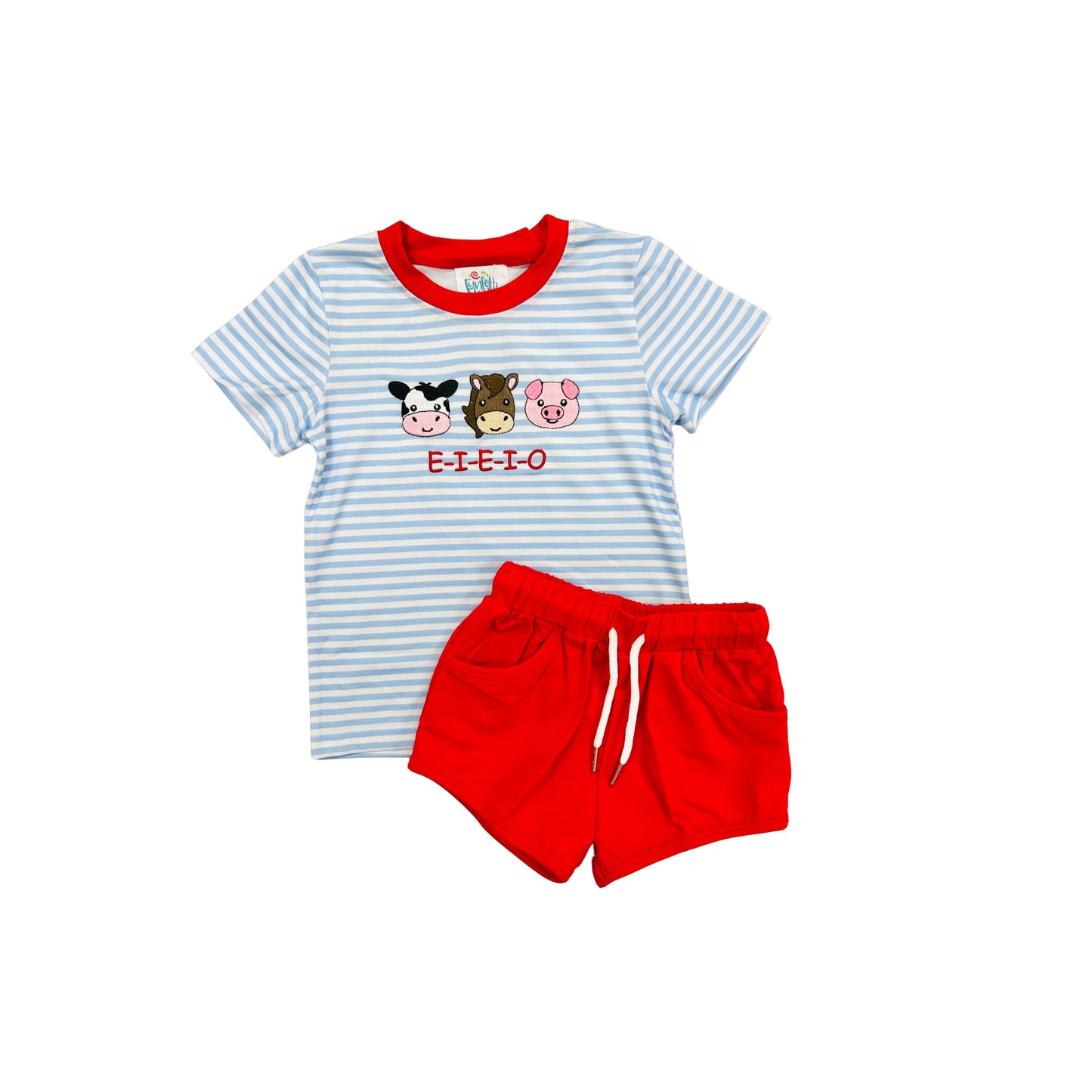 Funfetti Kids E-I-E-I-O Short Set