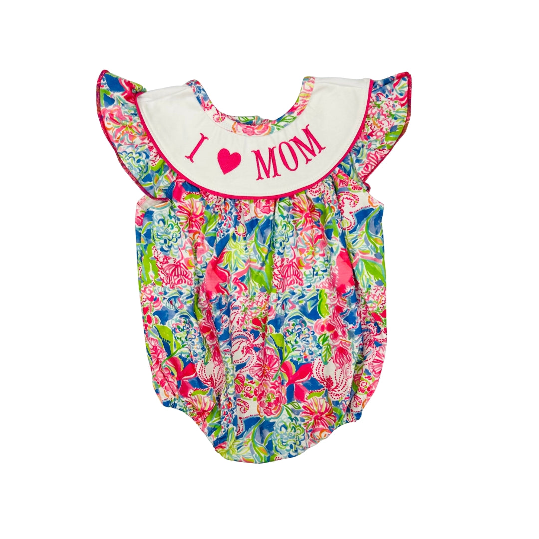 Floral I love Mom Bubble