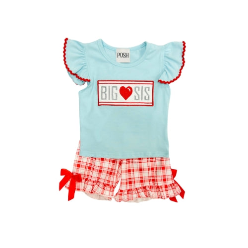 POSH Big Sis Ruffle Short Set