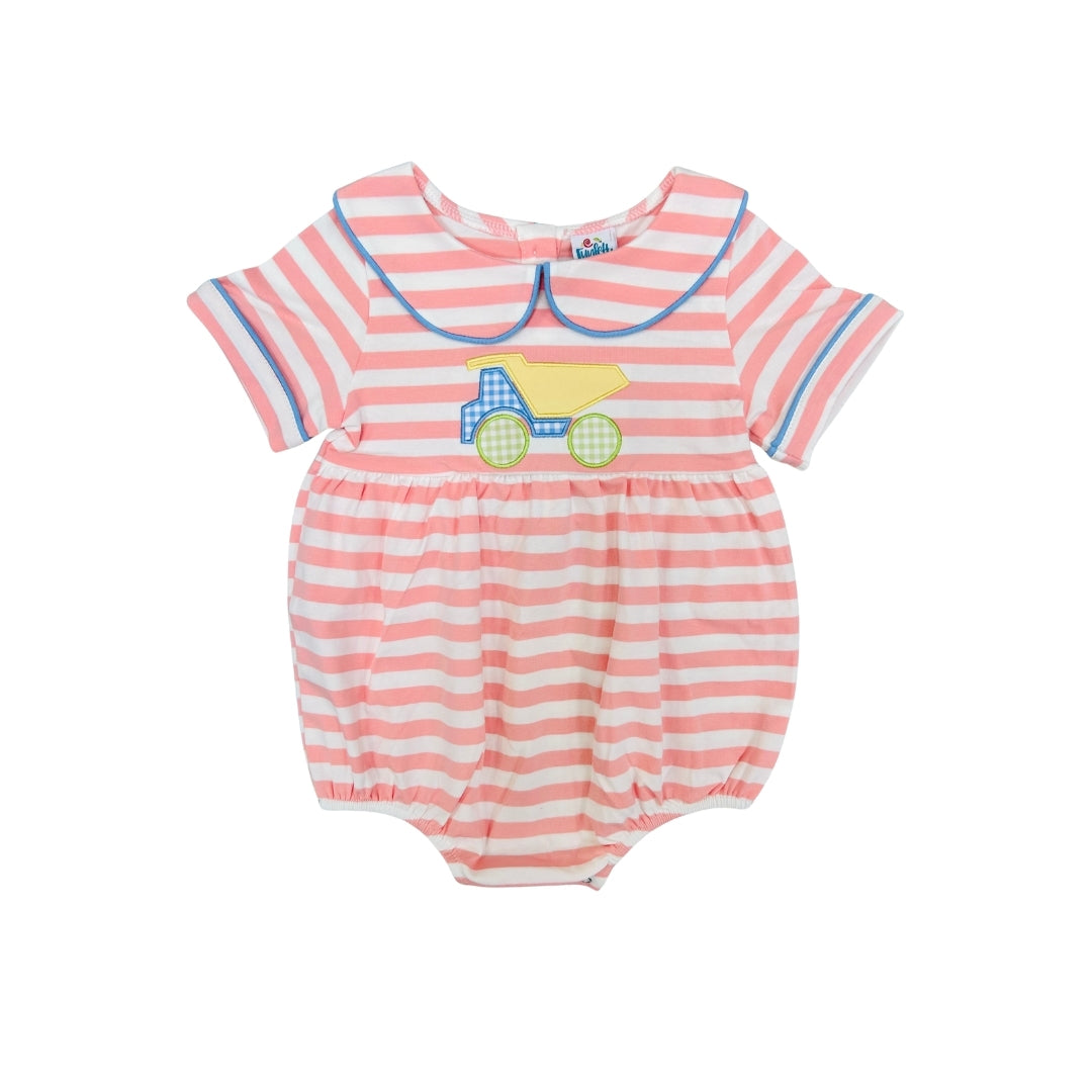 Funfetti Kids Gingham Dumptruck Bubble