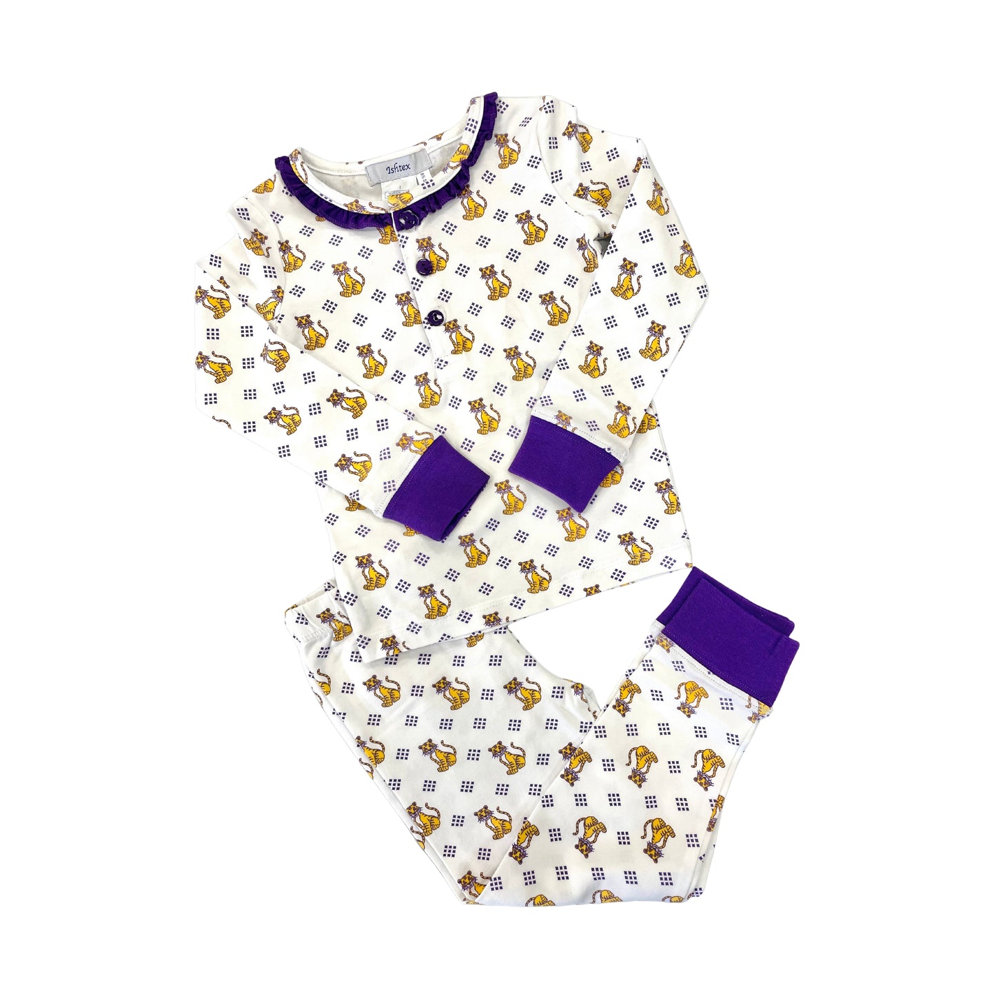 Ishtex Girls Tiger Lounge Set