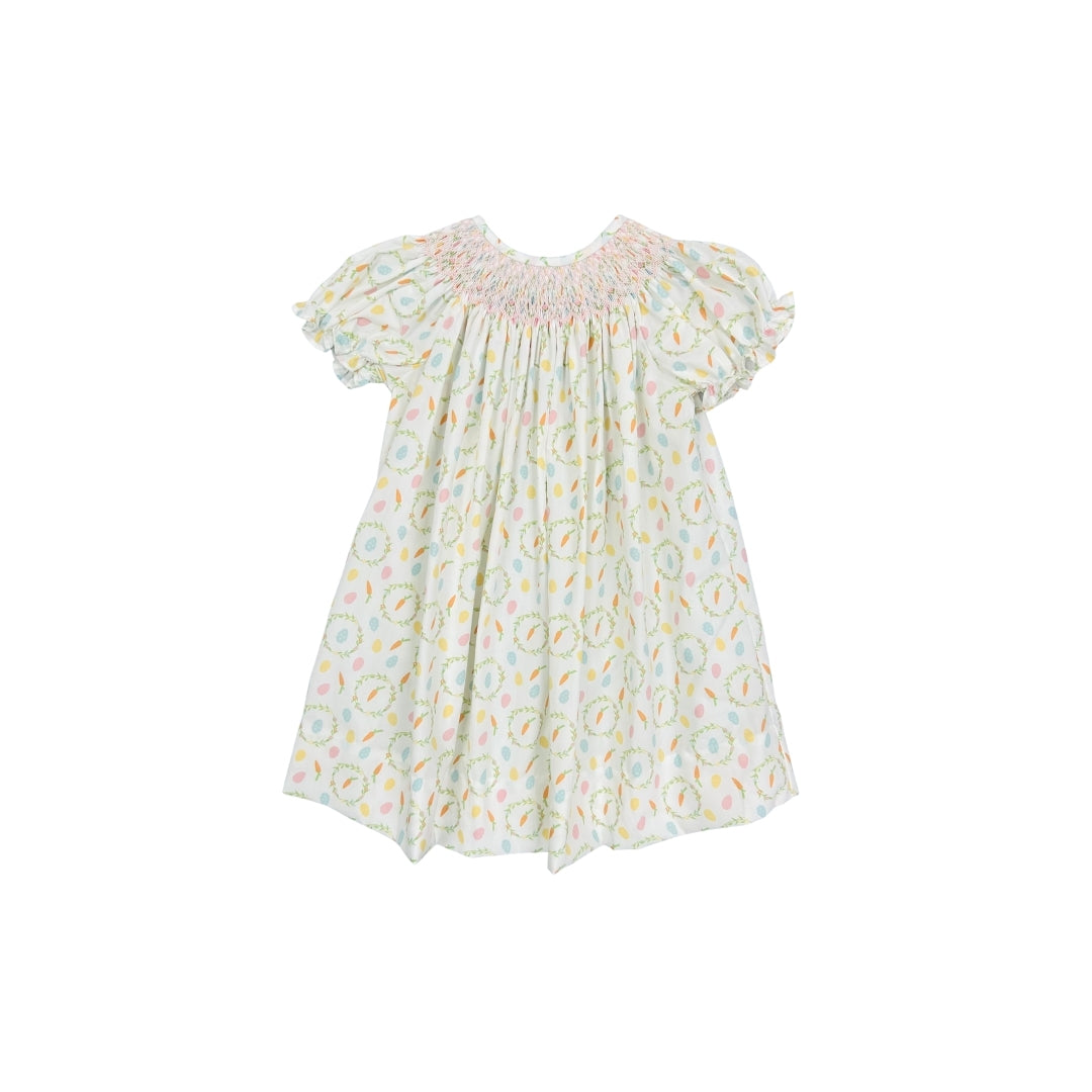Baby Blessings Hand Smocked Spring Carrot Dress