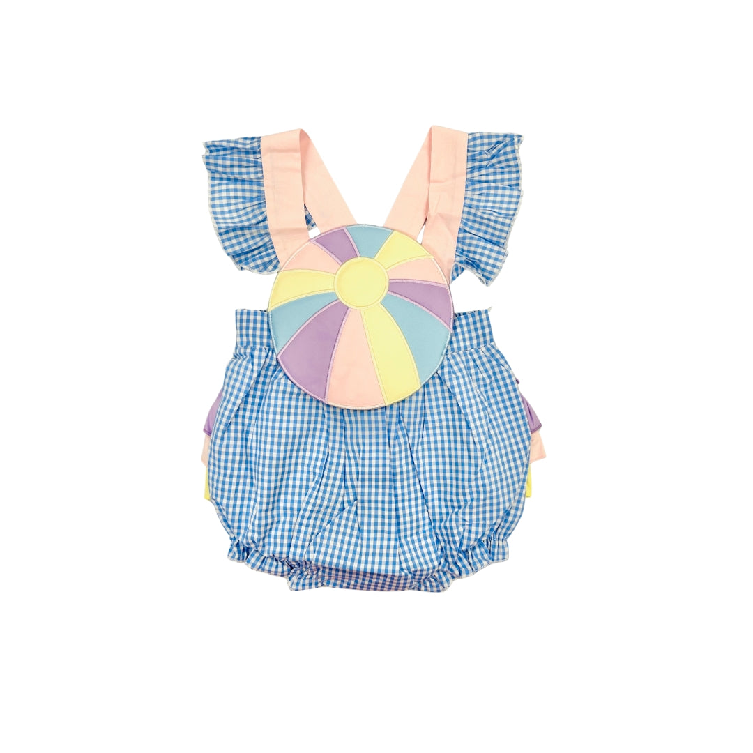 Funfetti Kids Pastel Beach Ball Ruffle Butt Bubble