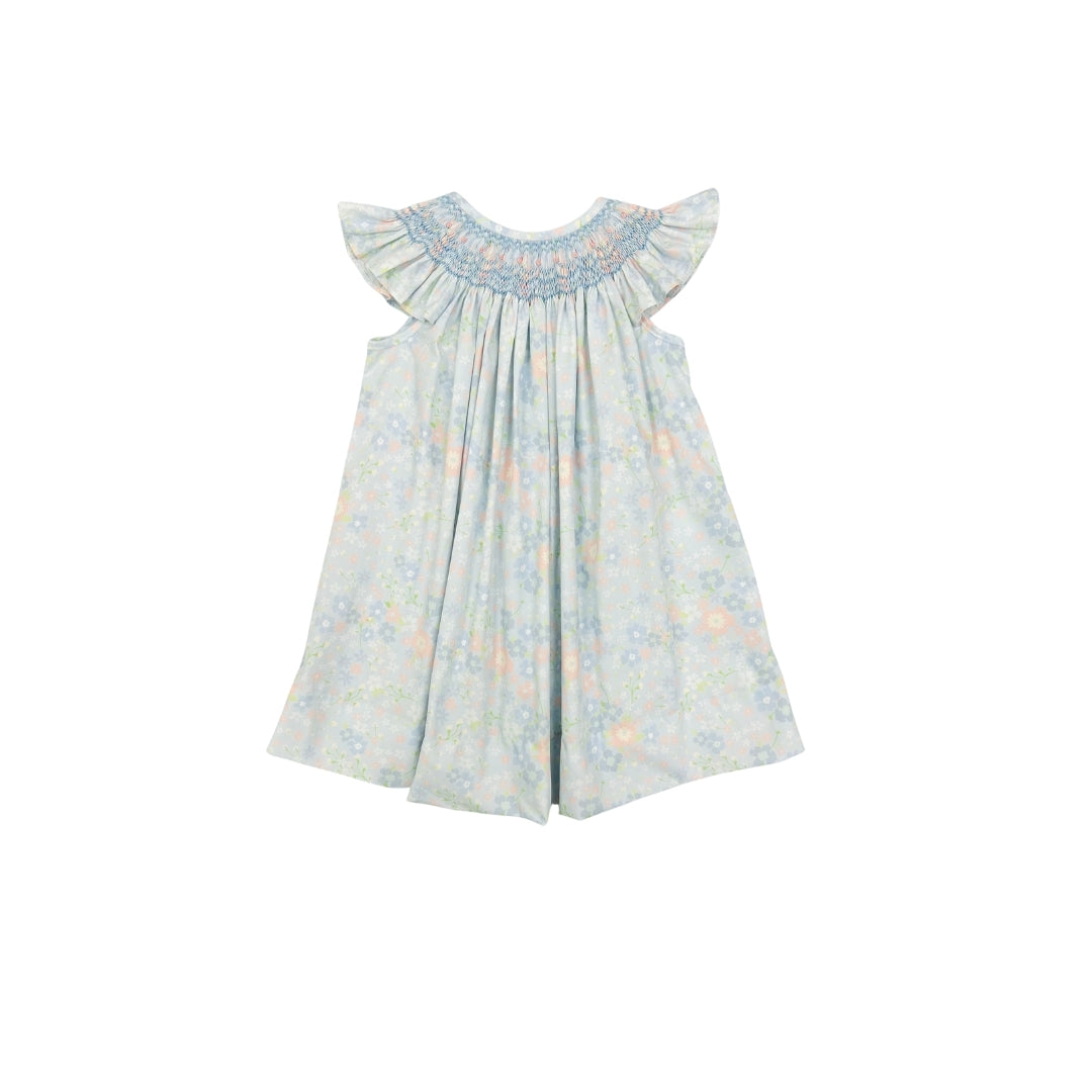 Baby Blessings Light Blue Hand Smocked Garden Dress