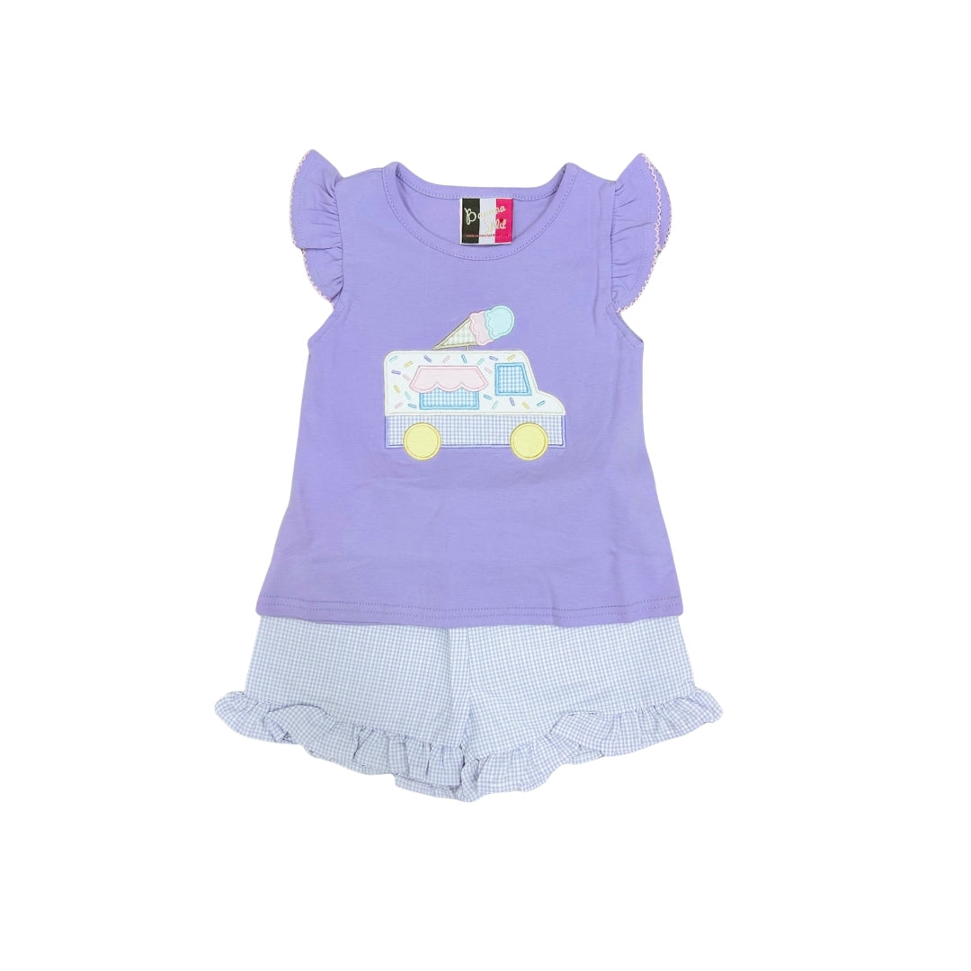 Banana Split Ice Cream, You Scream Ruffle Short Set