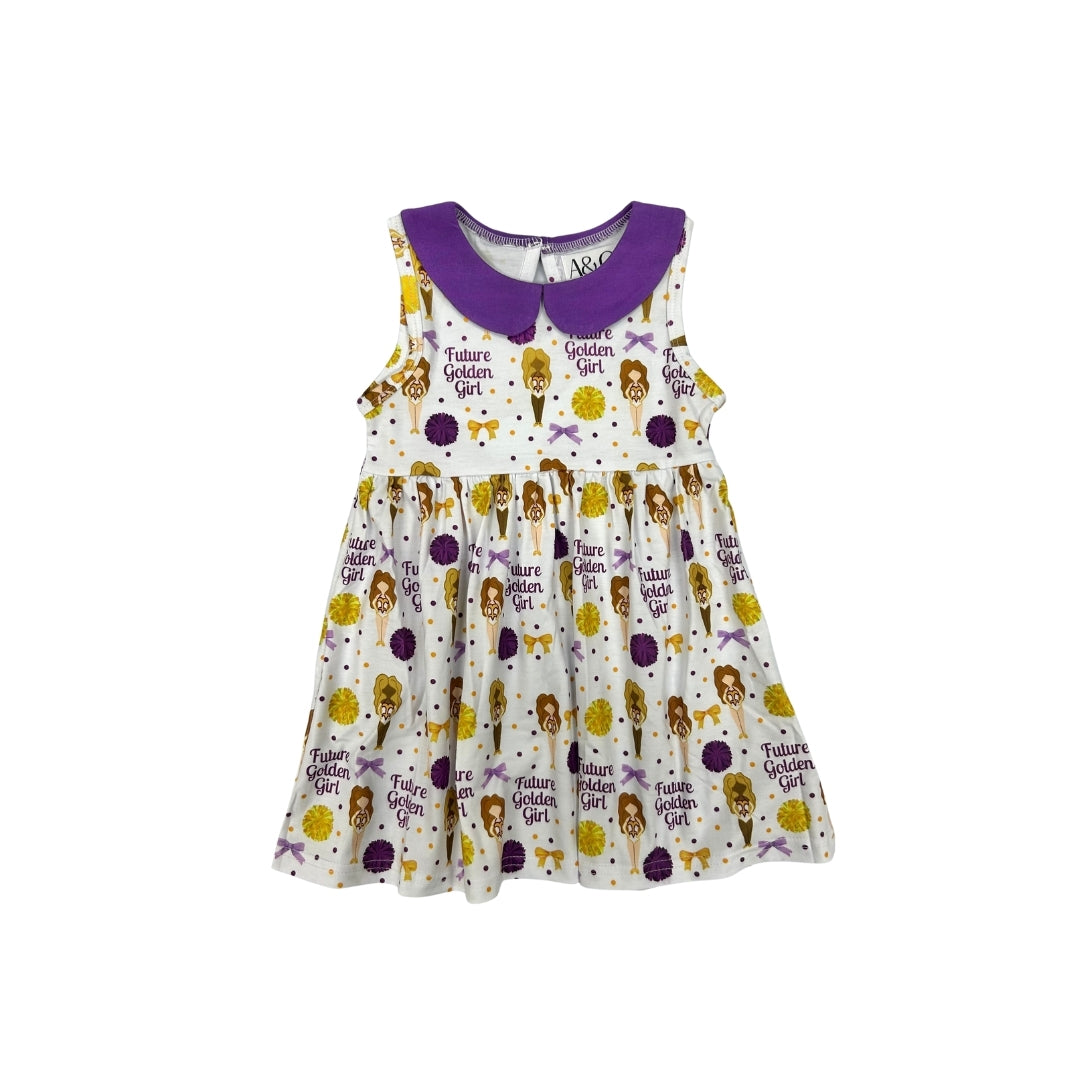 planet gold dresses Golden Girl Sleeveless Dress – Czarina