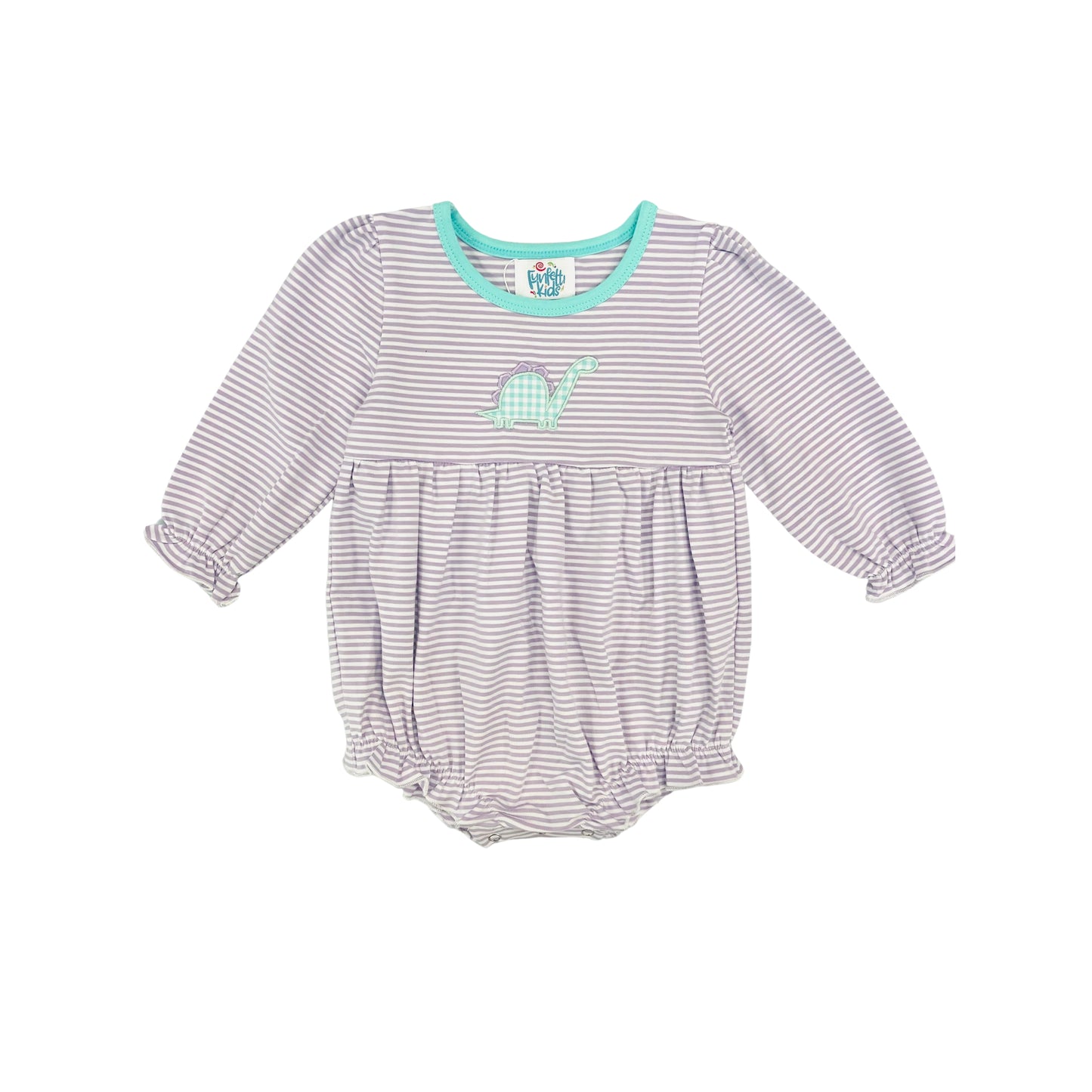 Funfetti Kids Girl Dinosaur Applique Bubble