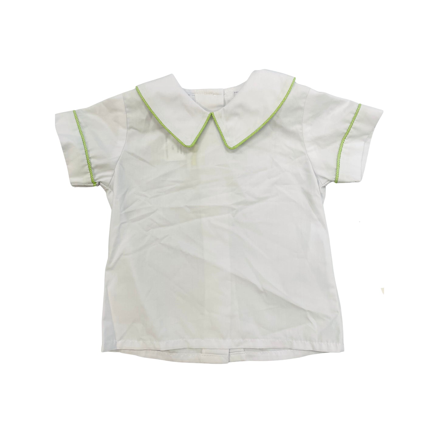 Castles & Crowns Boy Peter Pant Collared Shirt - Green/White