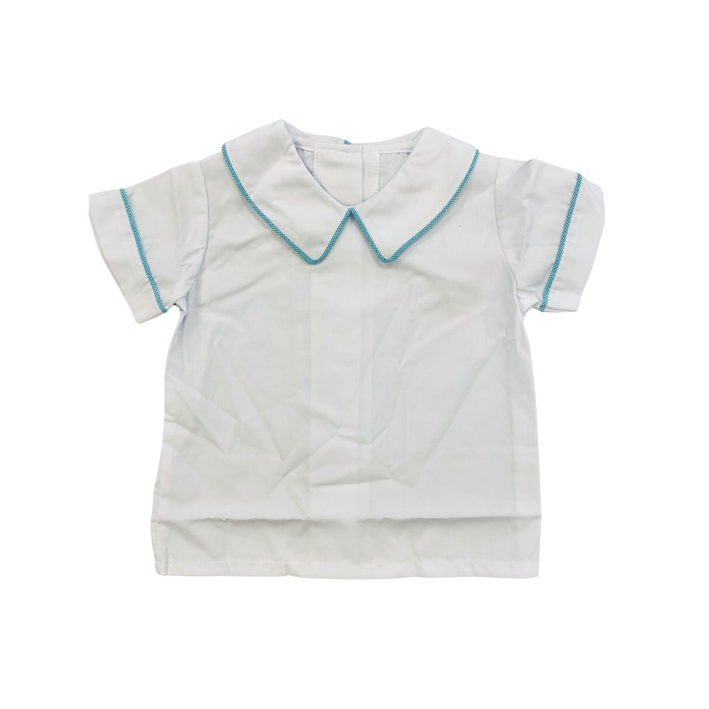 Castles & Crowns Boy Peter Pant Collared Shirt - Blue/White