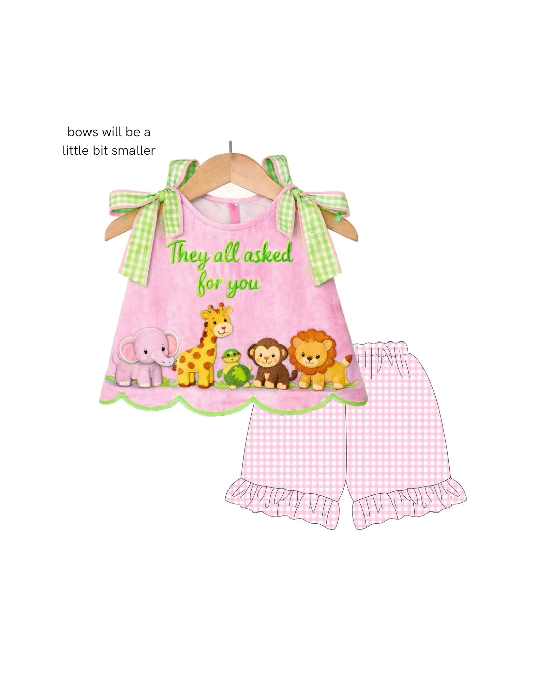 PRE ORDER - Hazel Blue They All Asked For You Embroidered Ruffle Short Set