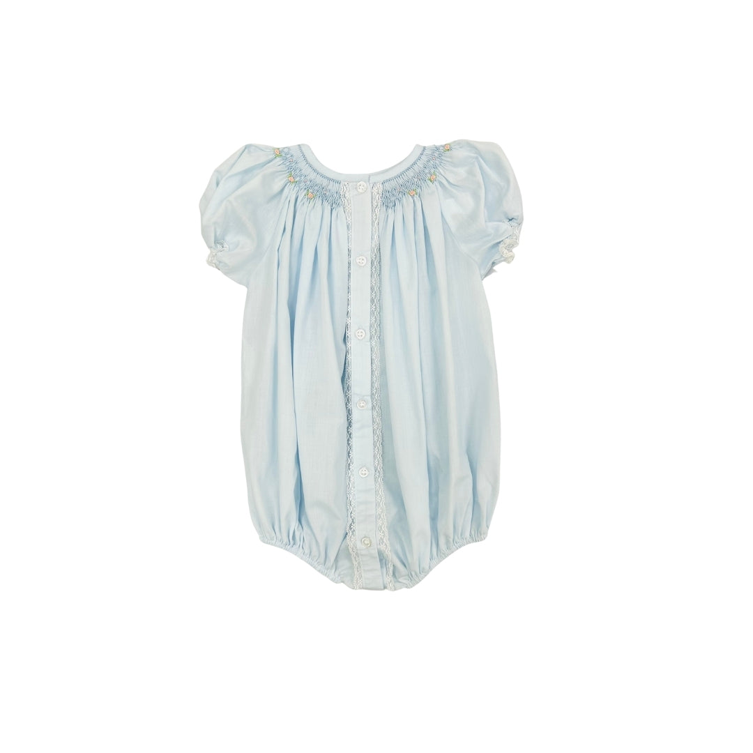 Baby Blessings Blue Hand Smocked Bubble