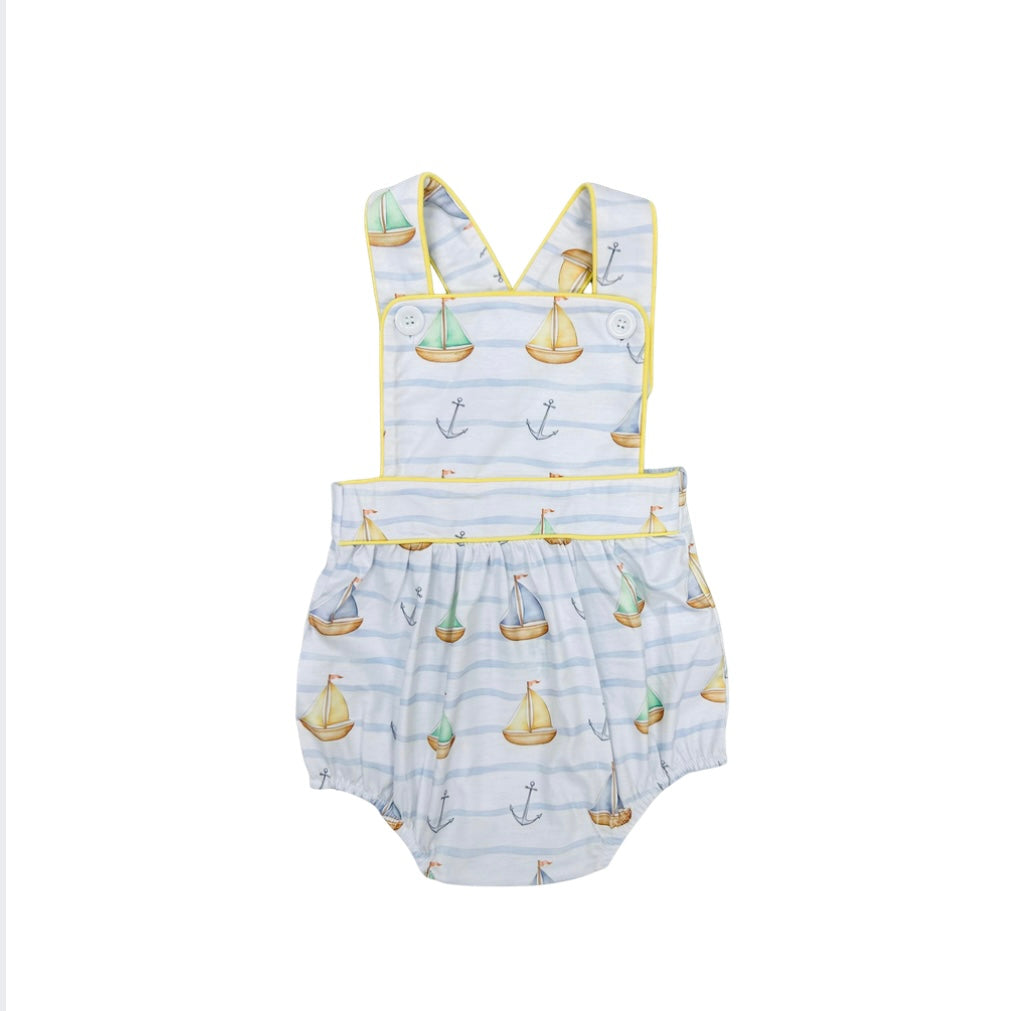 Funfetti Kids Sailboat/Anchor Sunsuit