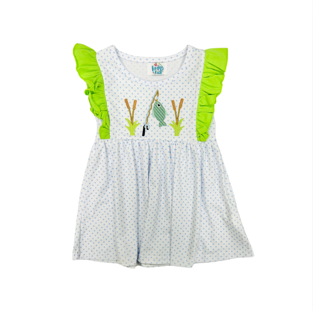Funfetti Kids Polka Dot Fishin Dress