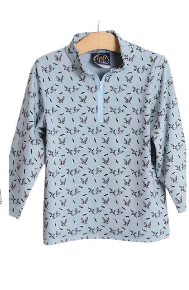 Emma Jean Ethan Hunting 3/4 Zip Pullover