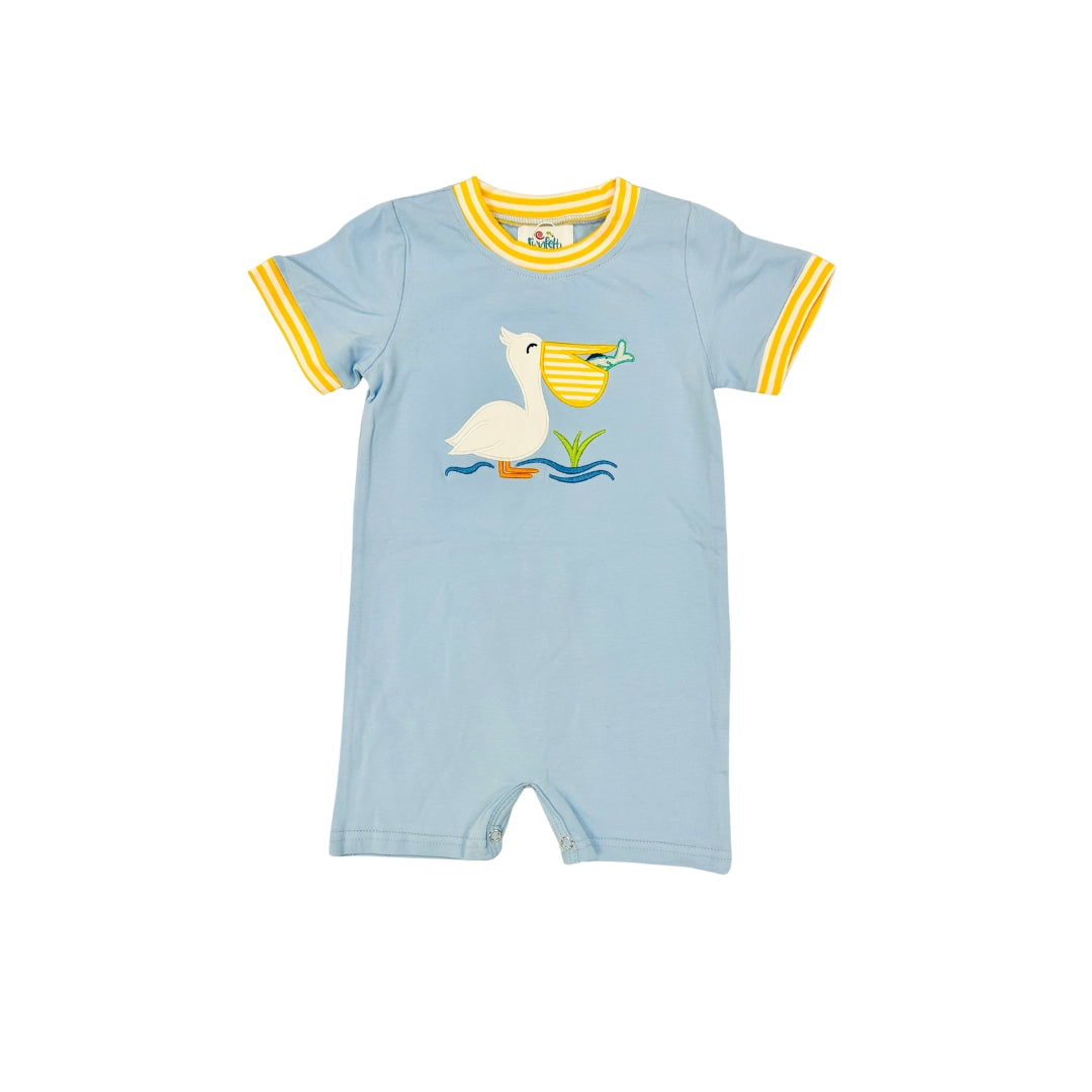 Funfetti Kids Pelican Applique Romper