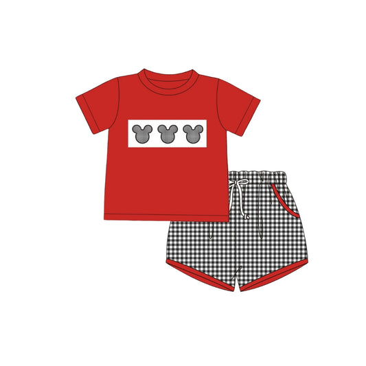 PRE ORDER - Funfetti Kids Checked Mouse Short Set