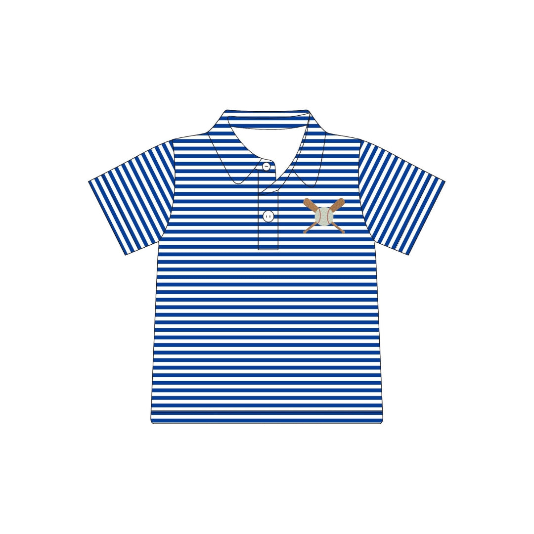 PRE ORDER - Funfetti Kids Baseball Applique Polo