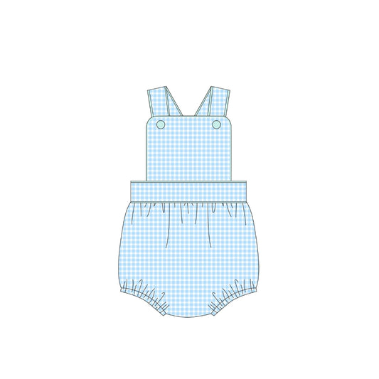 PRE ORDER - Funfetti Kids Blue Gingham Sunsuit