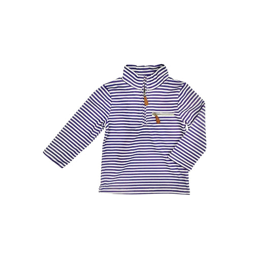 Hazel Blue Purple Stripe Pullover