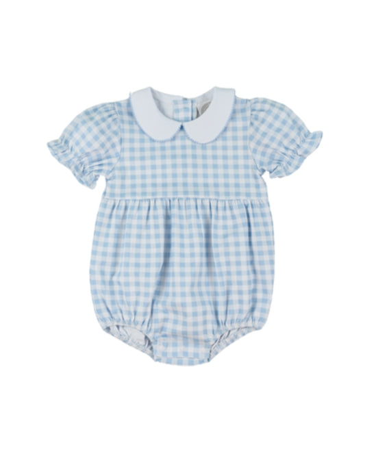 Cypress Row Girl Blue Gingham Bubble