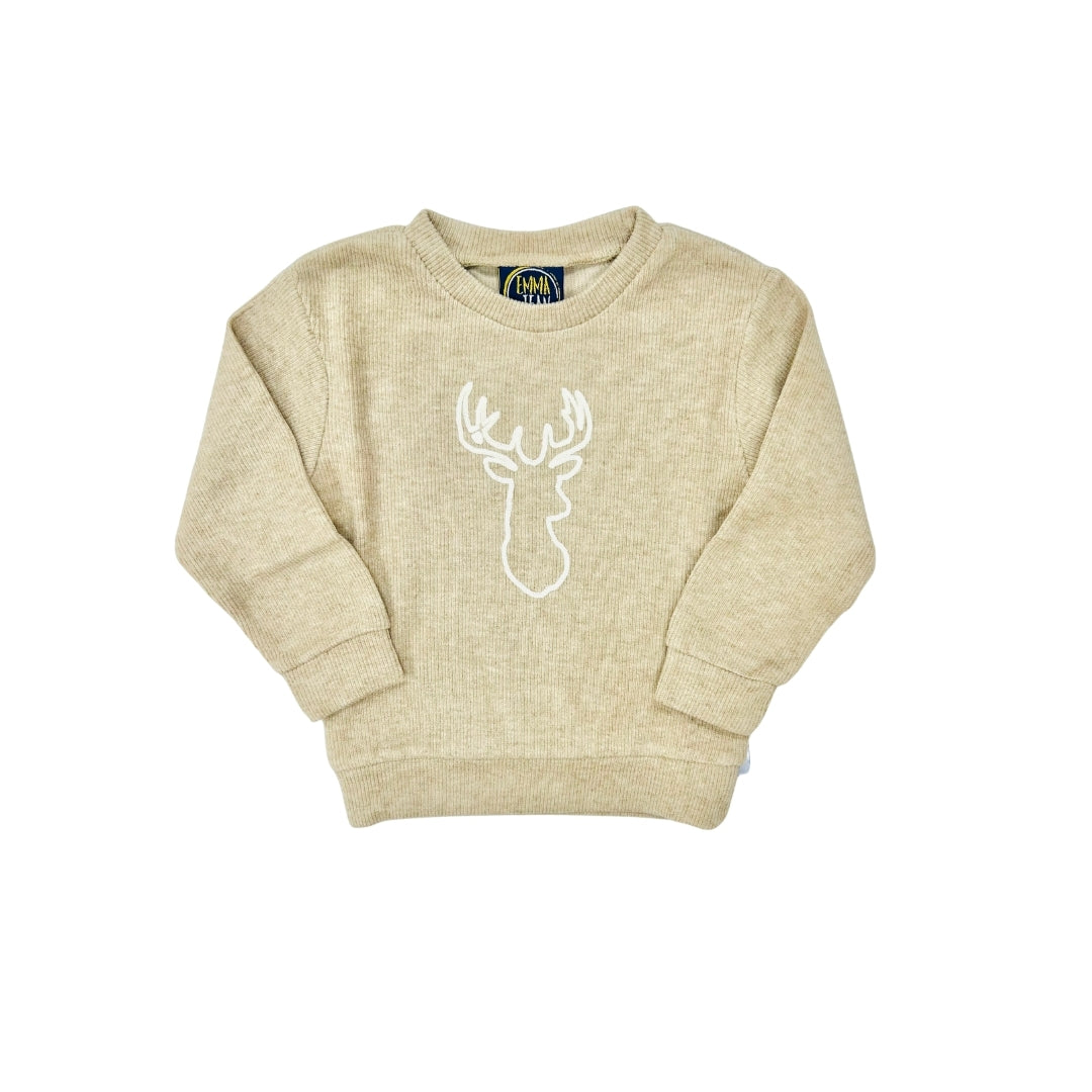 Emma Jean Deer Outline Sweatshirt