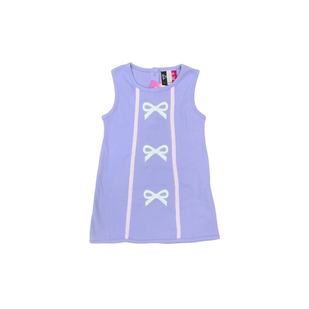 Banana Split Purple Bow A Line Dress