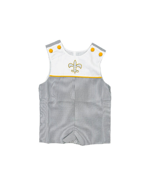 Remember Nguyen Black/Gold Fleur De Lis Jon Jon