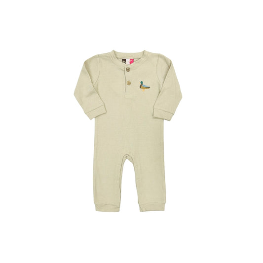 Banana Split Duck Embroidered Romper