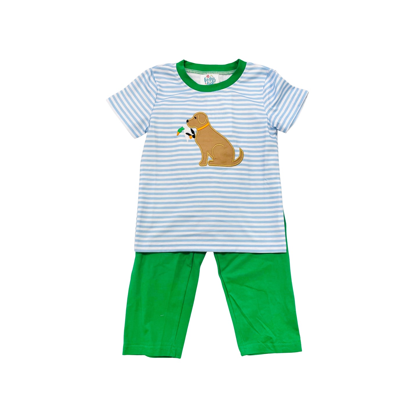 Funfetti Kids Boy Hunting Dog Pant Set